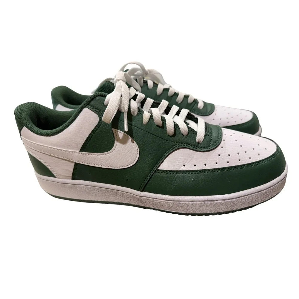 Nike Court Vision Low Mens Green White Sneakers HM9862-300 Streetwear Shoe